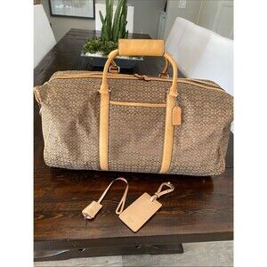 Coach Signature Monogram Large Duffle Bag